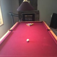 Claw Footed Pool Table